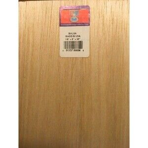 Midwest 1/8" x 6 x 36" Balsa Wood 2pcs